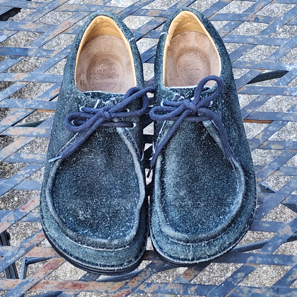 Birkenstock Pasadena‎ Black Suede Lace Up Moc Toe Shoes Women’s 37 / US 6 - Picture 3 of 11